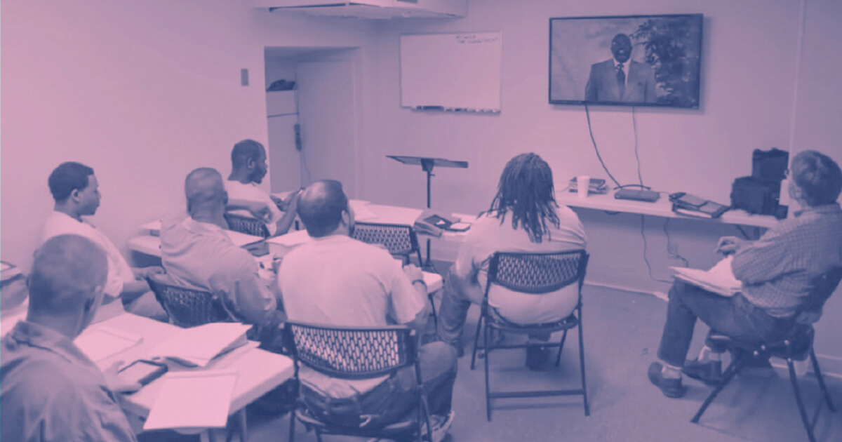A World Impact Church-Based Seminary (TUMI) classroom.