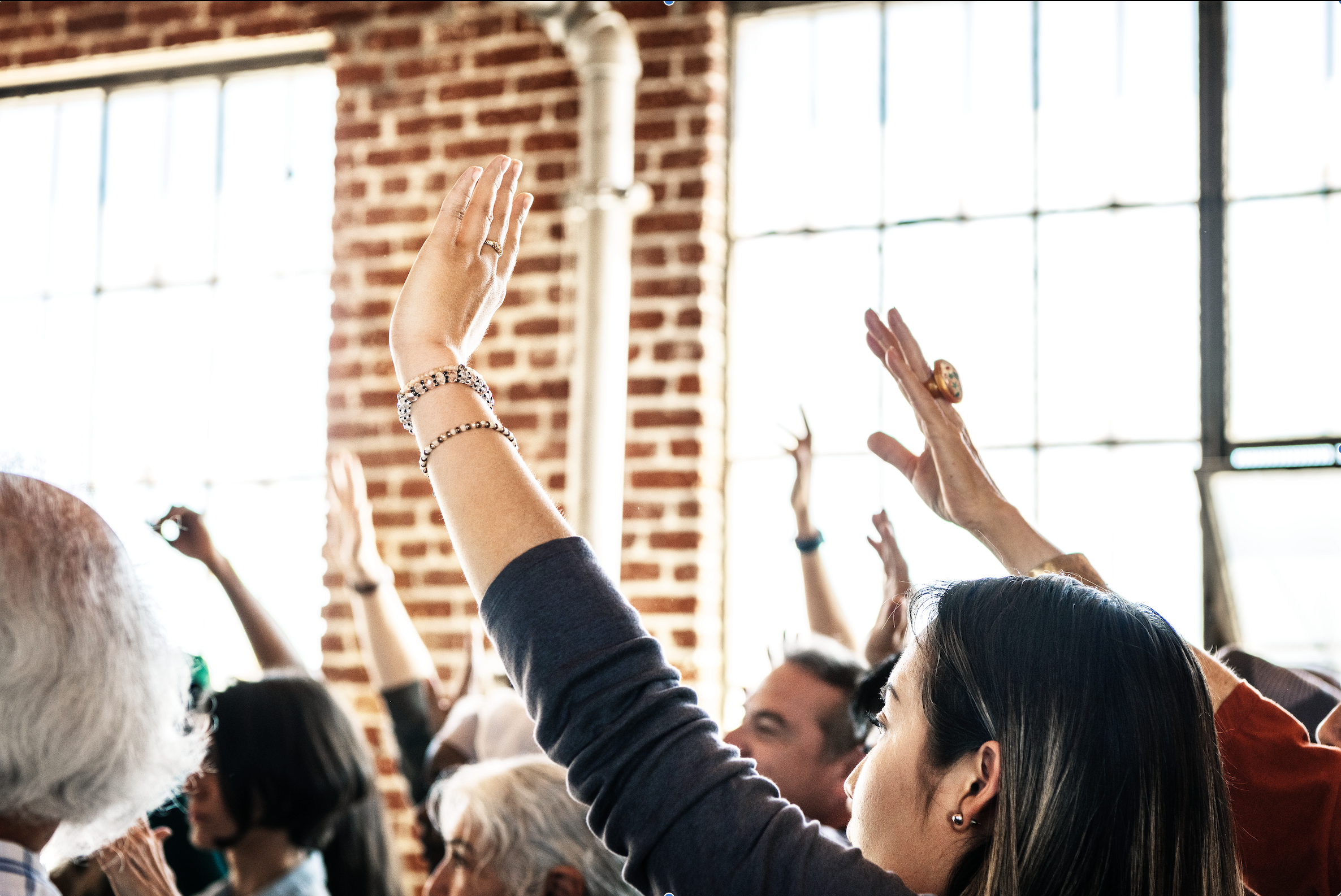 Worship service in an urban church plant.
