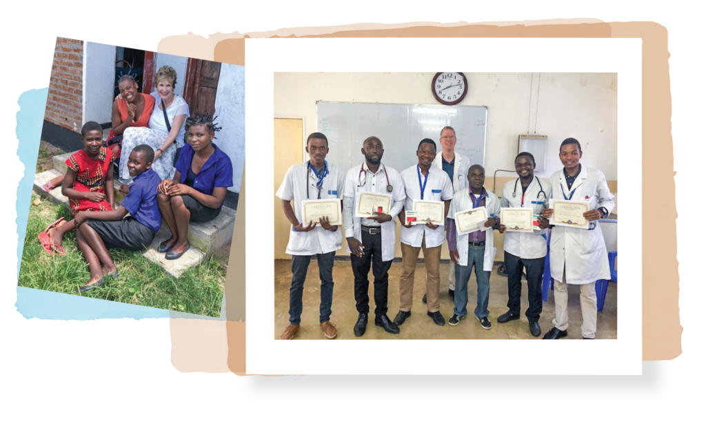 Debbie and David Miller and people the met during trips to Africa.