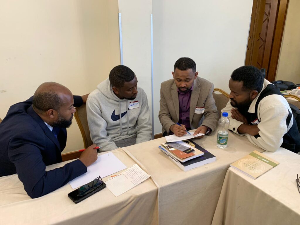 students being trained at evangel school in ethiopia